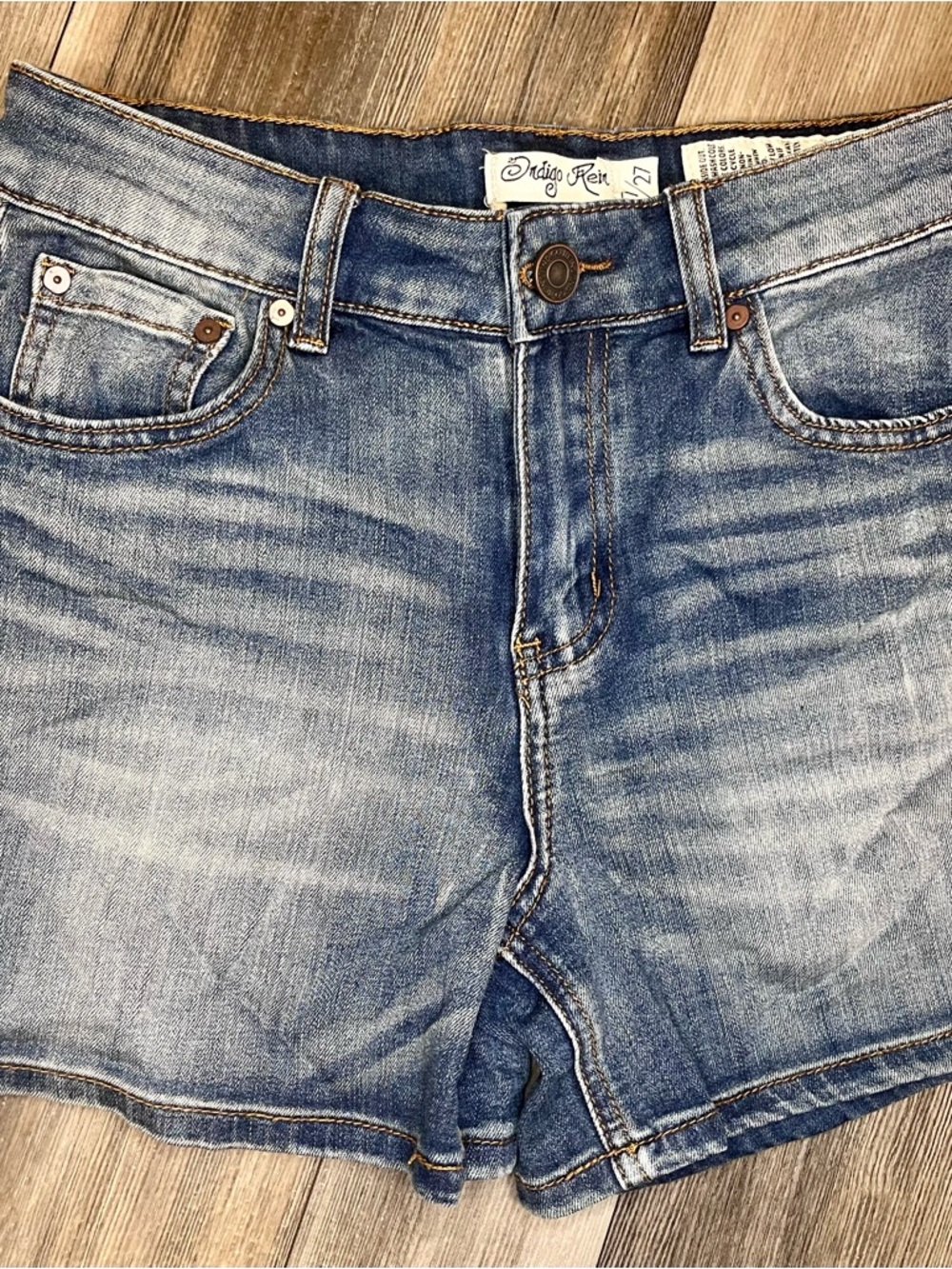 Indigo Rein Denim Shorts Size 7/27 Short Light Wash Jean Shorts